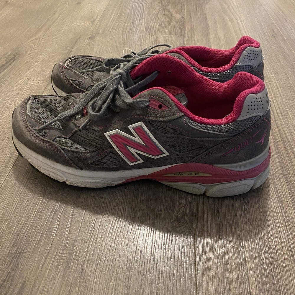 New Balance 990 V3 Shoes‎ Women Sz 7.5 Gray Running Shoes Sneakers No Insoles